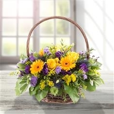 Purple and Yellow Basket