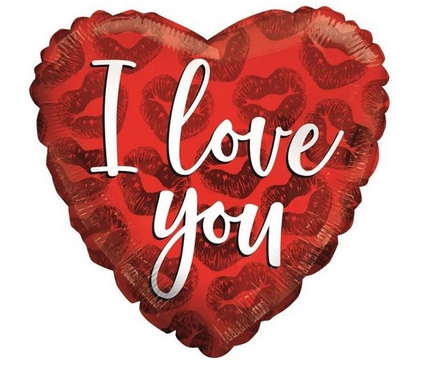 I Love You Red Heart Balloon