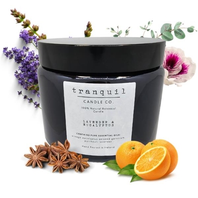 Natural Botanical Candle   Lavender & Eucalyptus