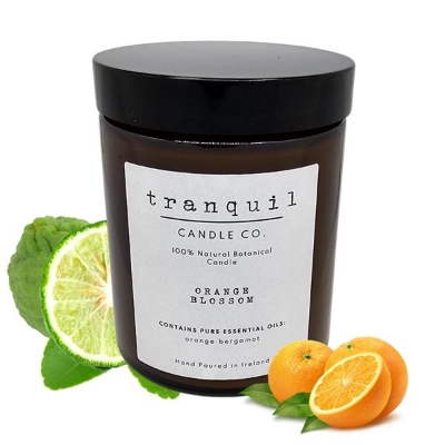 Natural Botanical Candle   Orange Blossom