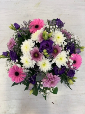 Pink, Purple and White Posy