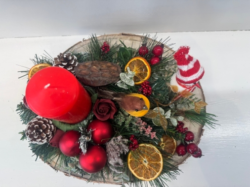 Artificial Christmas Table Arrangement 2
