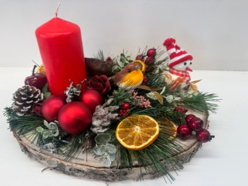 Artificial Christmas Table Arrangement 2
