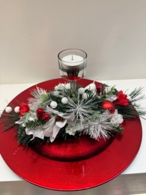 Artificial Christmas Table Arrangement 11