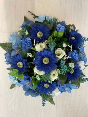 Large Blue & White Posy