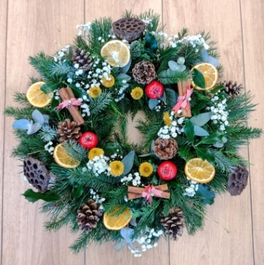 Grave Christmas Wreath