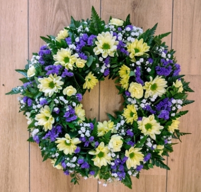 Yellow and Purple Wreath